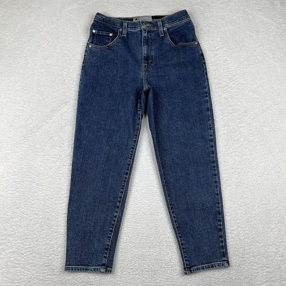 Levis Jeans Womens 28 Blue Silvertab Mom‎ Jeans High Rise Tapered Denim 28x26